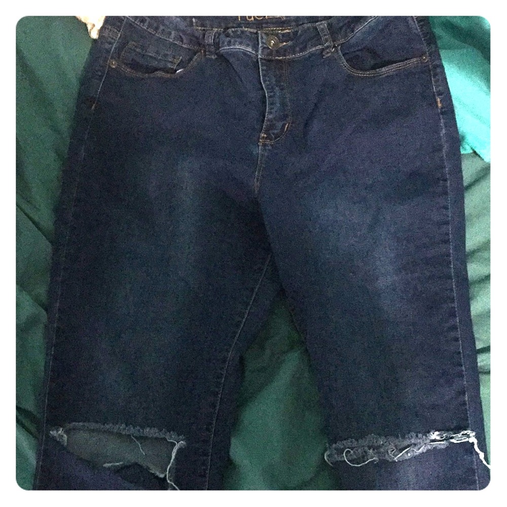 rue21 size 14 extra high rise ankle jeans